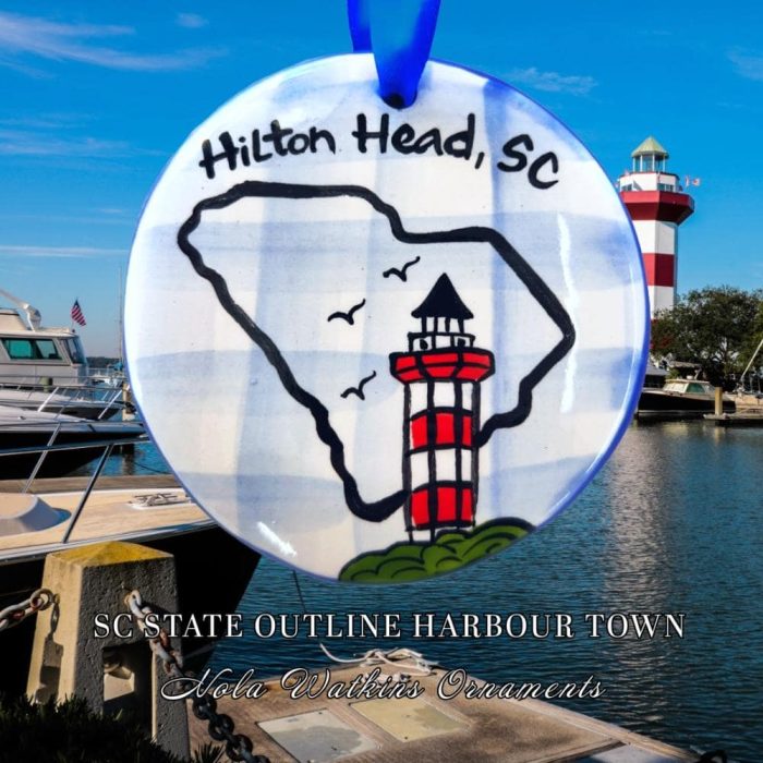 Hilton Head Lighthouse Christmas Ornament