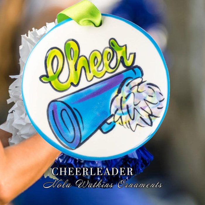 Cheerleading Christmas Ornament