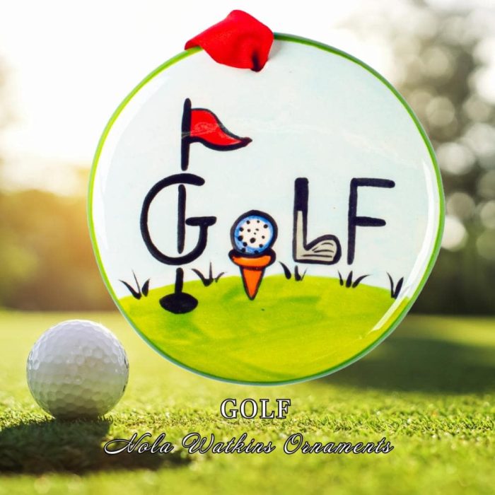 Golf Christmas Ornament