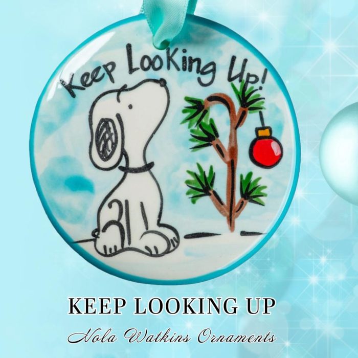 Keep Looking Up Christmas Ornament