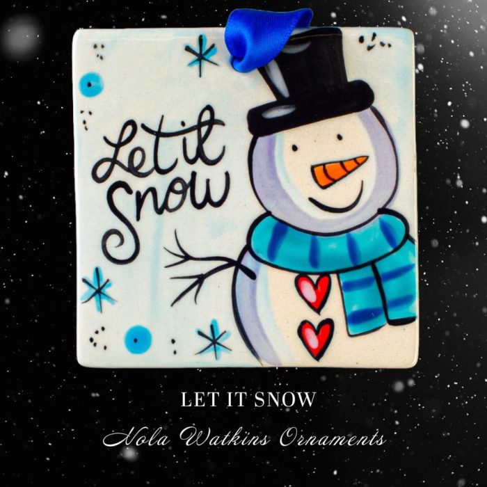 Let It Snow Christmas Ornament
