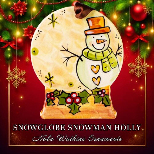 Snow Globe Snowman Christmas Ornament