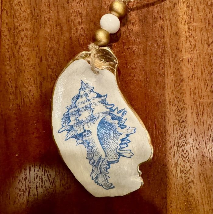 Conch Shell Oyster Christmas Ornament